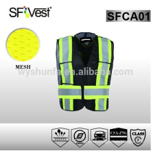 safety workwear Safety Vests mesh black road safety equipment hi vis vests construction vest